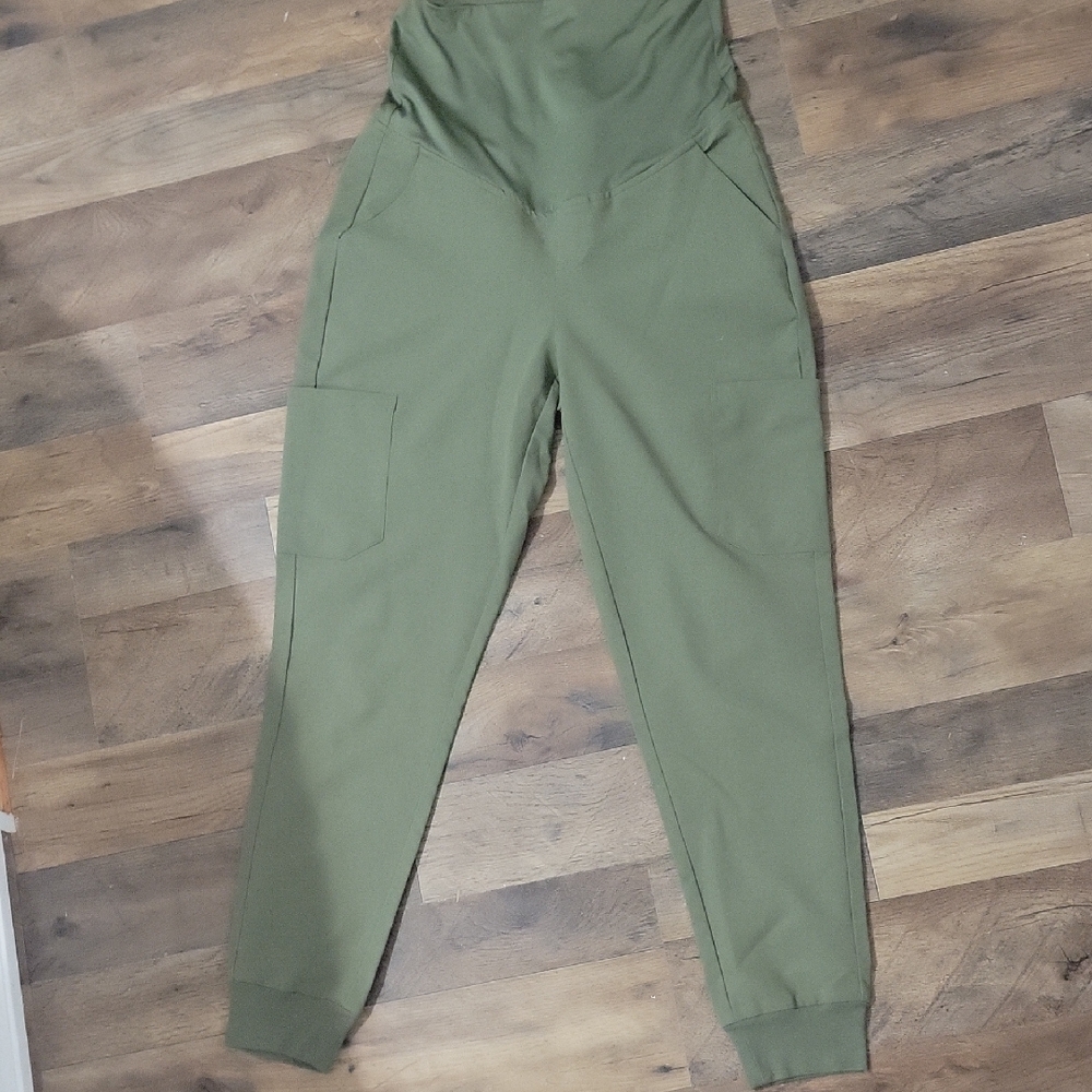 Mandala Maternity Scrubs. Size Xs In Color Sage. Regular Length.